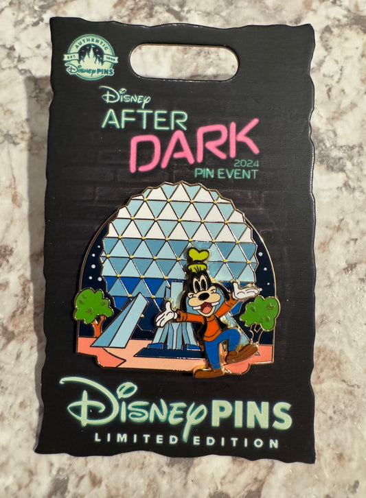 Disney After Dark Pin Event Limited Edition Goofy Epcot Pin LE 750