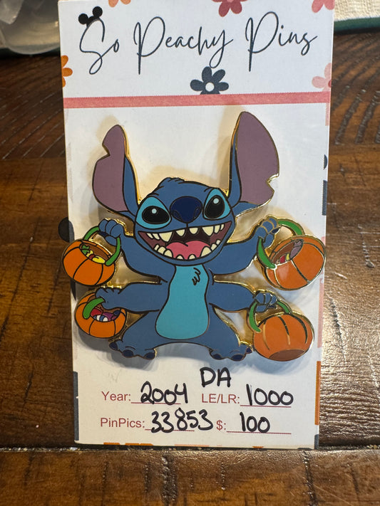 Stitch Trick-or-Treat Disney Auctions LE 1000 Pin