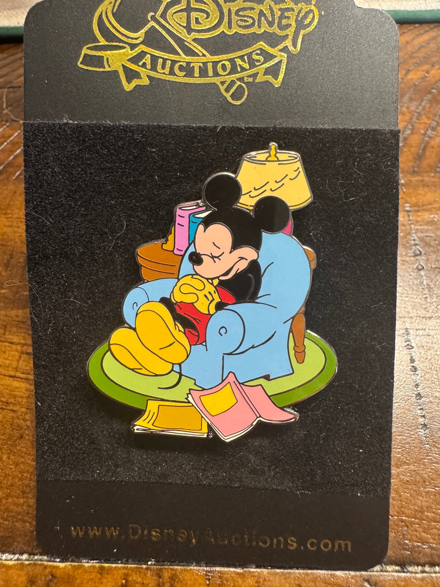 Disney Pin Disney Auctions Mickey Mouse Sleeping In Chair Pin LE 100