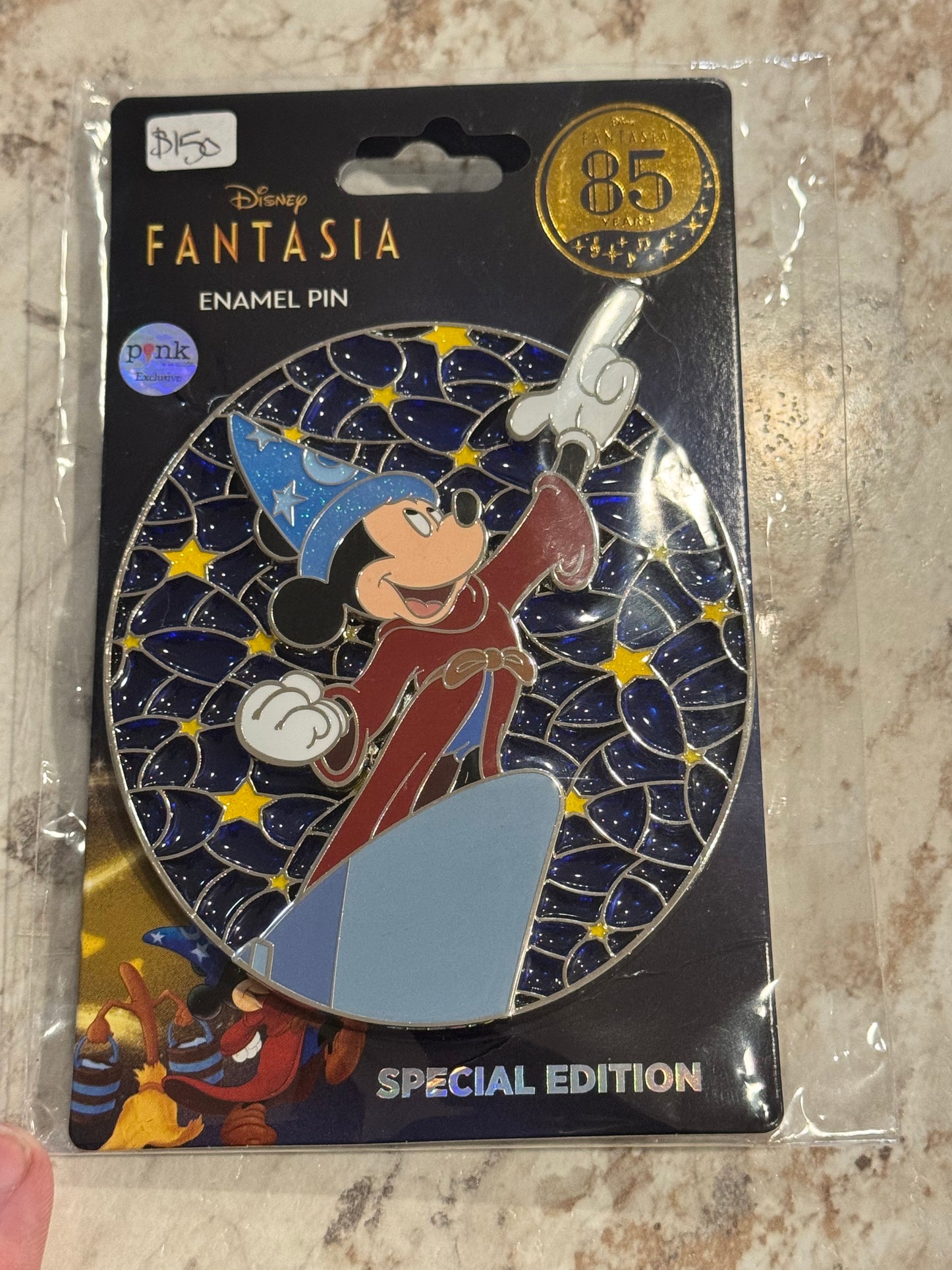 Pink A La Mode EVENT EXCLUSIVE Fantasia 85th Sorcerer Mickey LE 200 Disney Pin