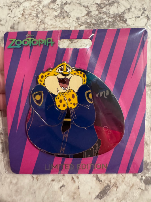 Disney WDI MOG Zootopia 10th Anniversary LE 300 Benjamin Clawhauser Pin