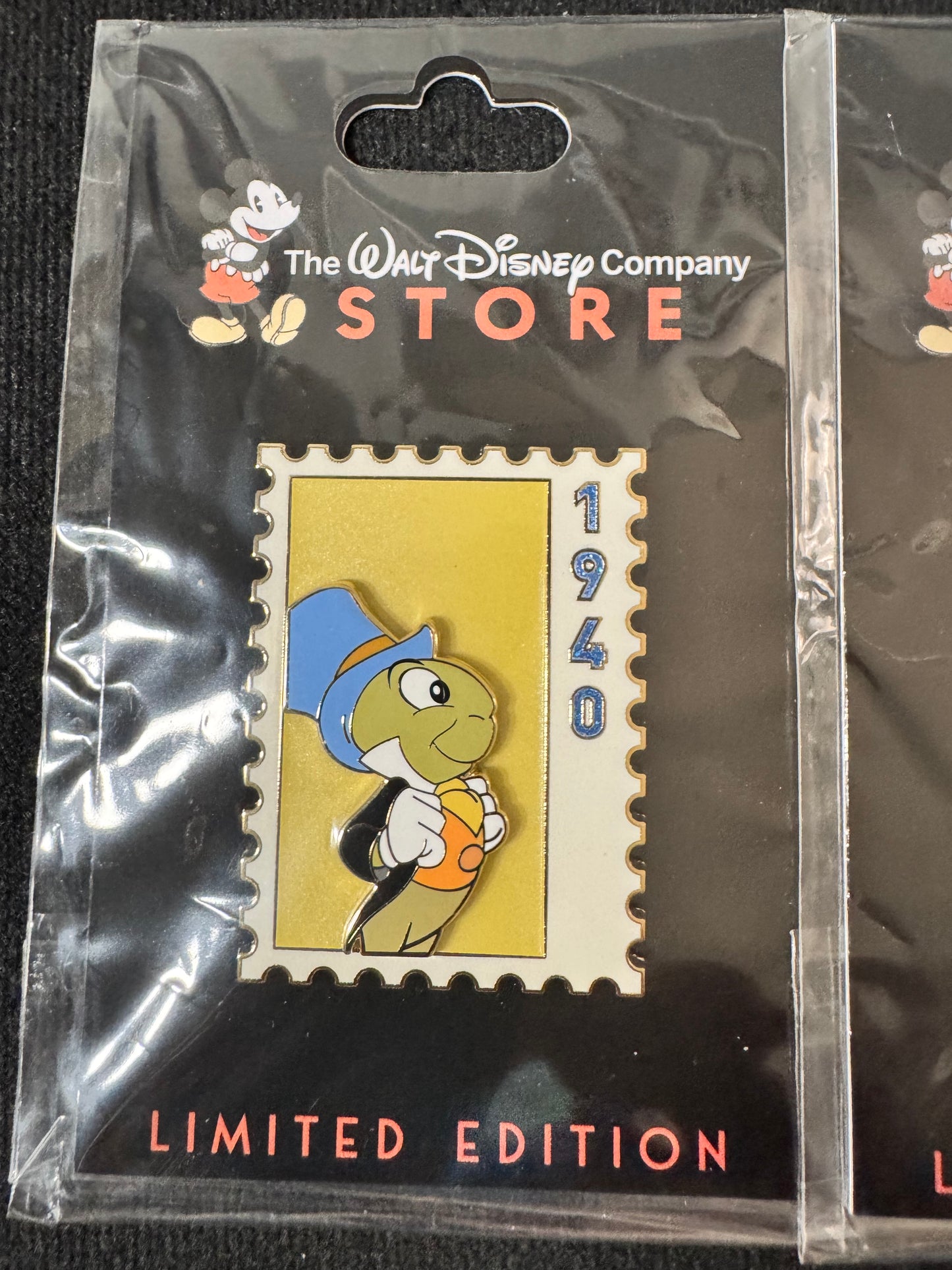 Disney DEC TWDC Commemorative Animal Stamps Jiminy Cricket LE 300 Disney Pin