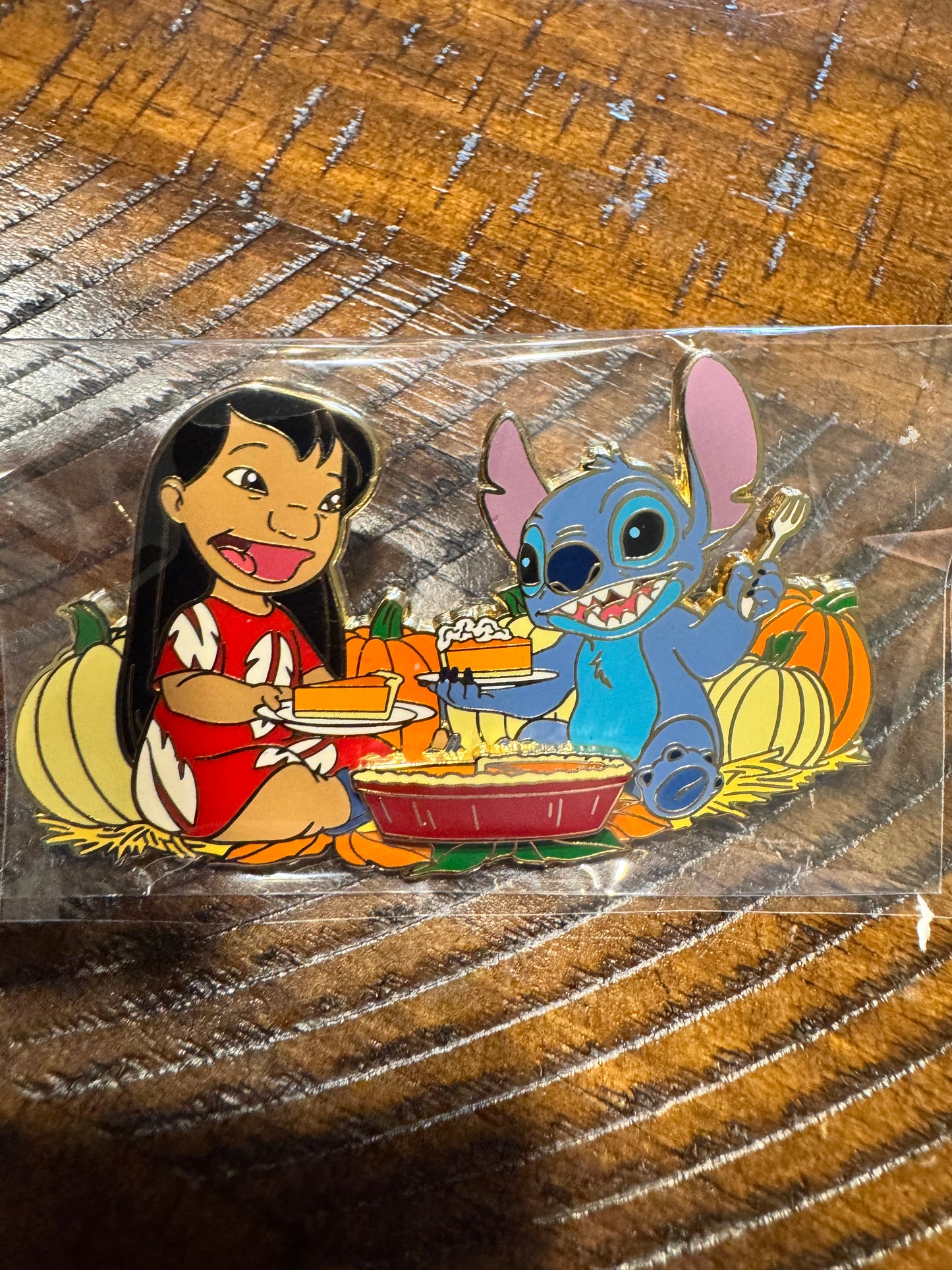 Disney WDI 2017 Lilo and Stitch Pumpkin Pie Pin - Thanksgiving LE 250