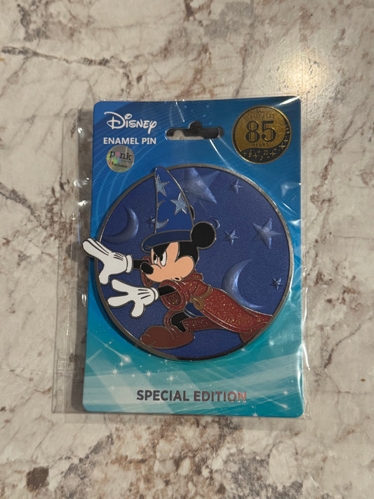 Pink A La Mode Sorcerer Mickey Expressions Pin Limited Edition 300 Jumbo 3”