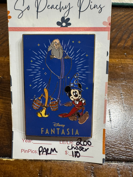 Chaser LE 200 PALM Sorcerer Mickey Fantasia Mystery Pink a La Mode Disney Pin