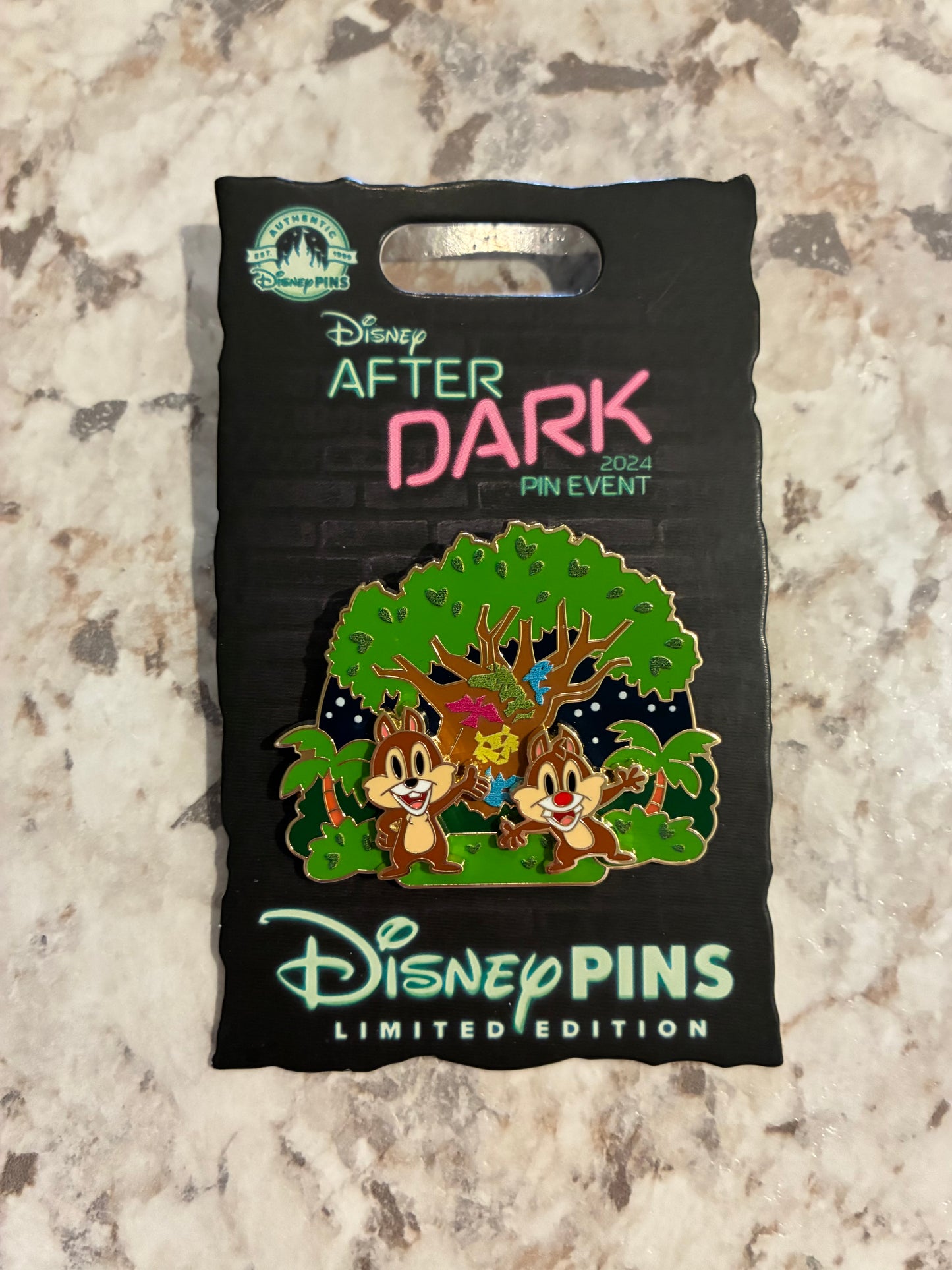 Chip and Dale Disney After Dark Animal Kingdom Disney Pin LE 750