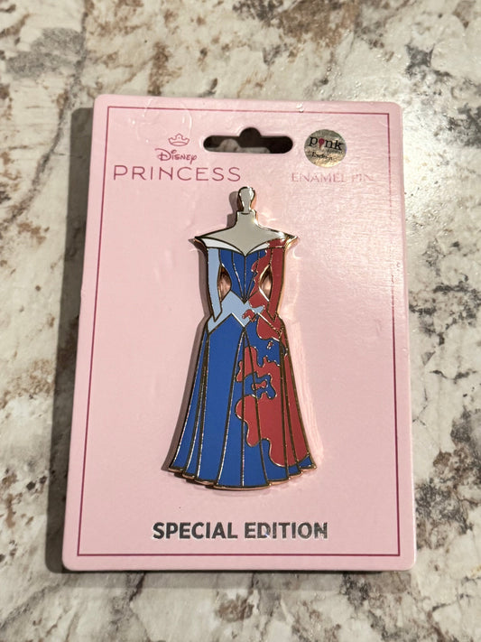 Sleeping Beauty Make it Pink Make it Blue Princess Dress Series Pink à la mode PALM LE 100 Disney Pin