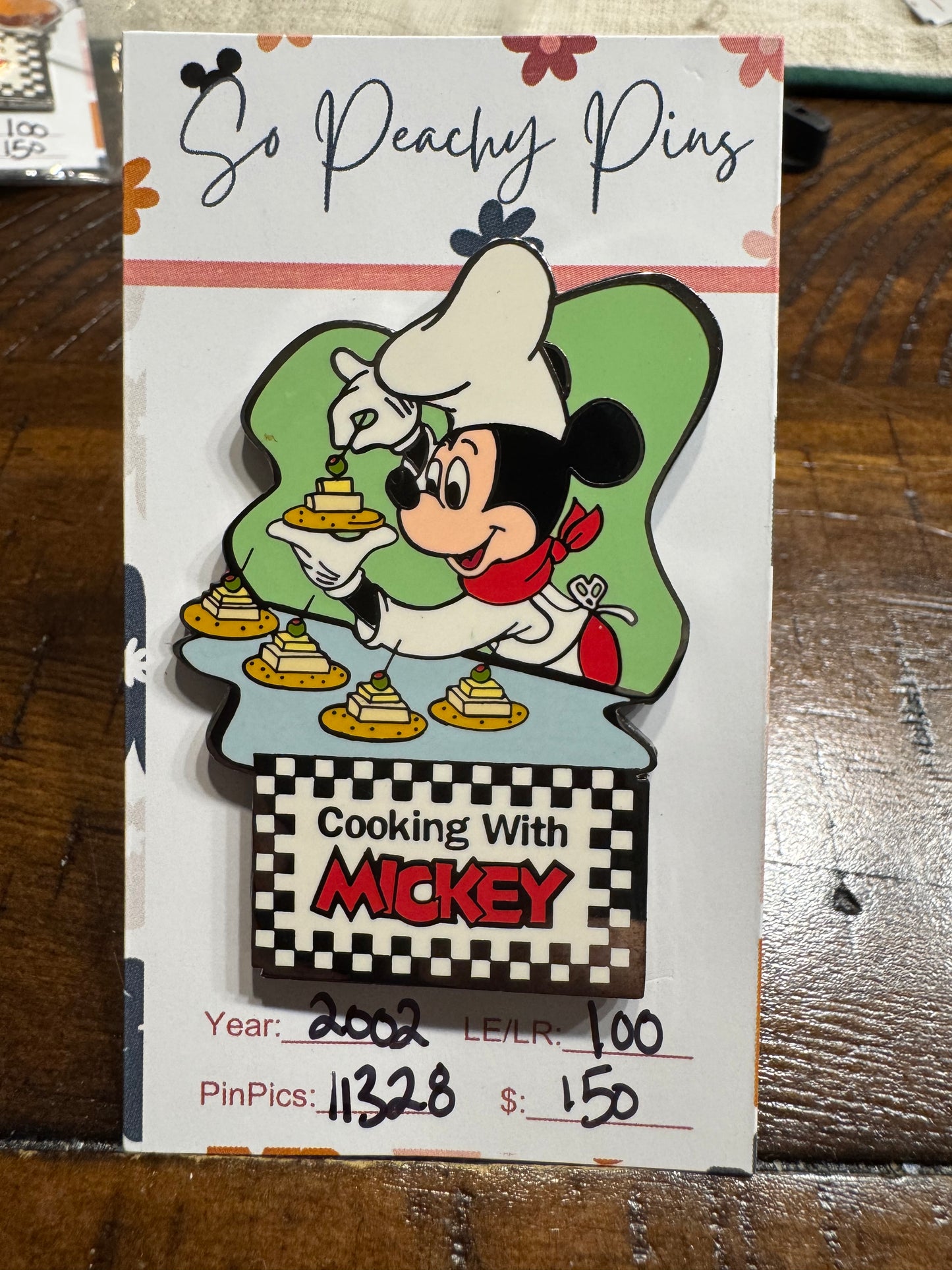 Cooking with Mickey Disney Auctions LE 100 Pins