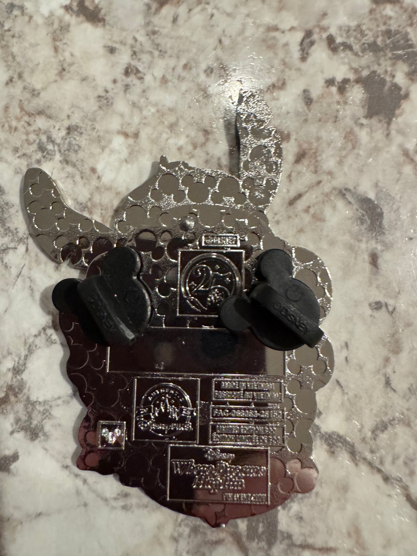 Celebrating 25 Years of Trading If We Were There Stitch Jumba LE 300 Disney Pin