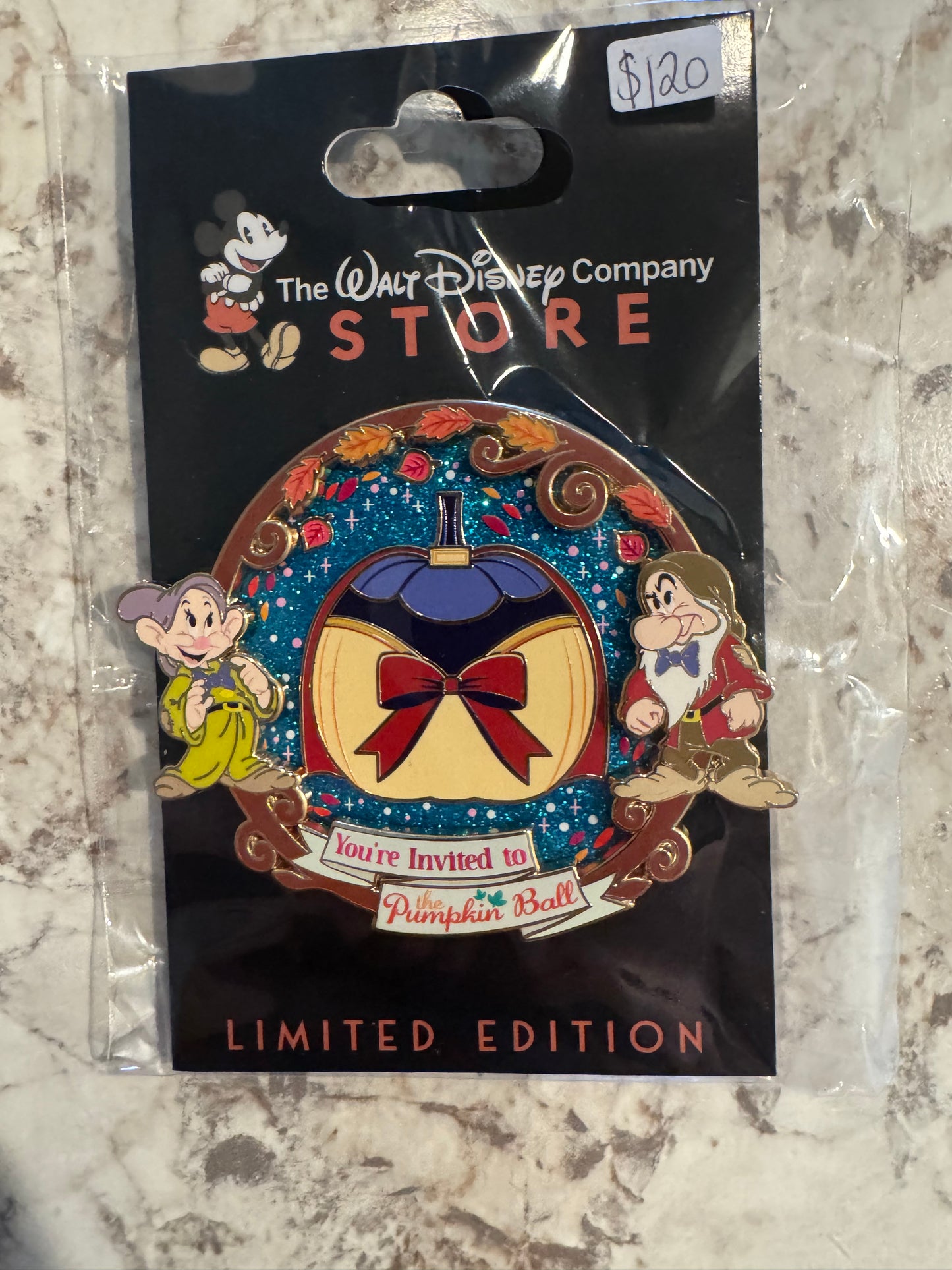 Snow White You’re Invited to the Pumpkin Ball DEC Disney Pin