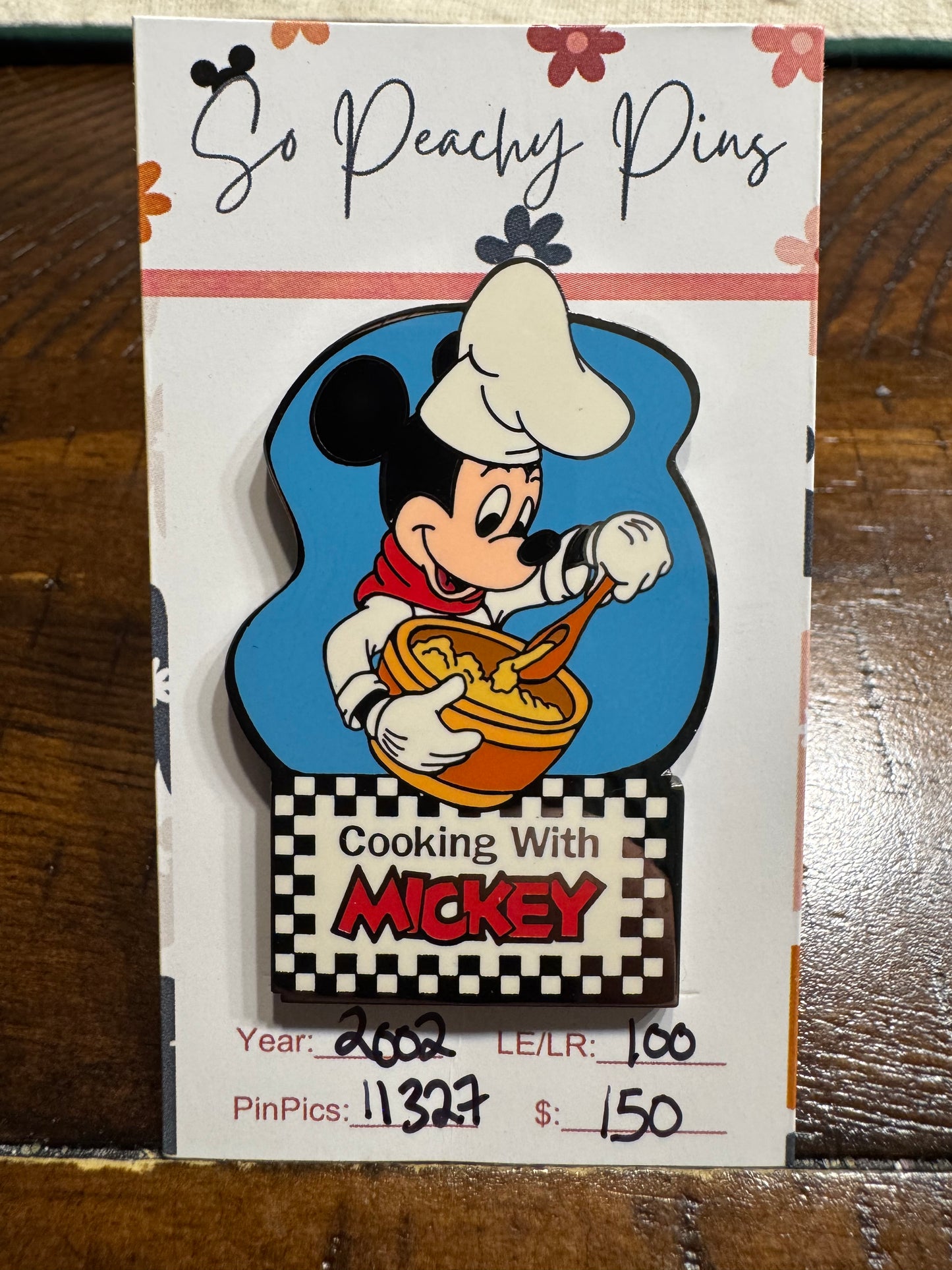 Cooking with Mickey Disney Auctions LE 100 Pins