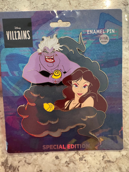 PALM Disney Transformations 5” Jumbo pin Ursula LE 200 Disney Pin