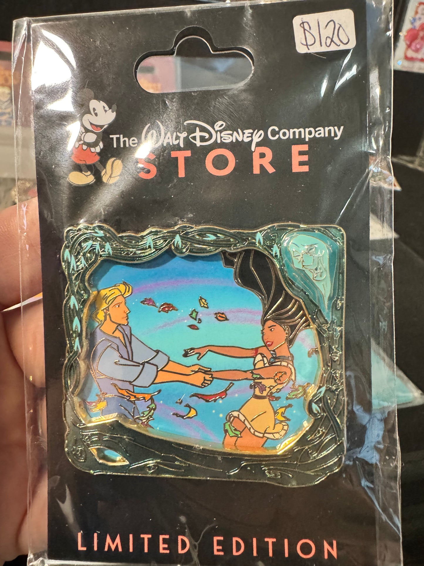 Pocahontas and John Smith Colors of the Wind DEC LE 250 Disney Pin