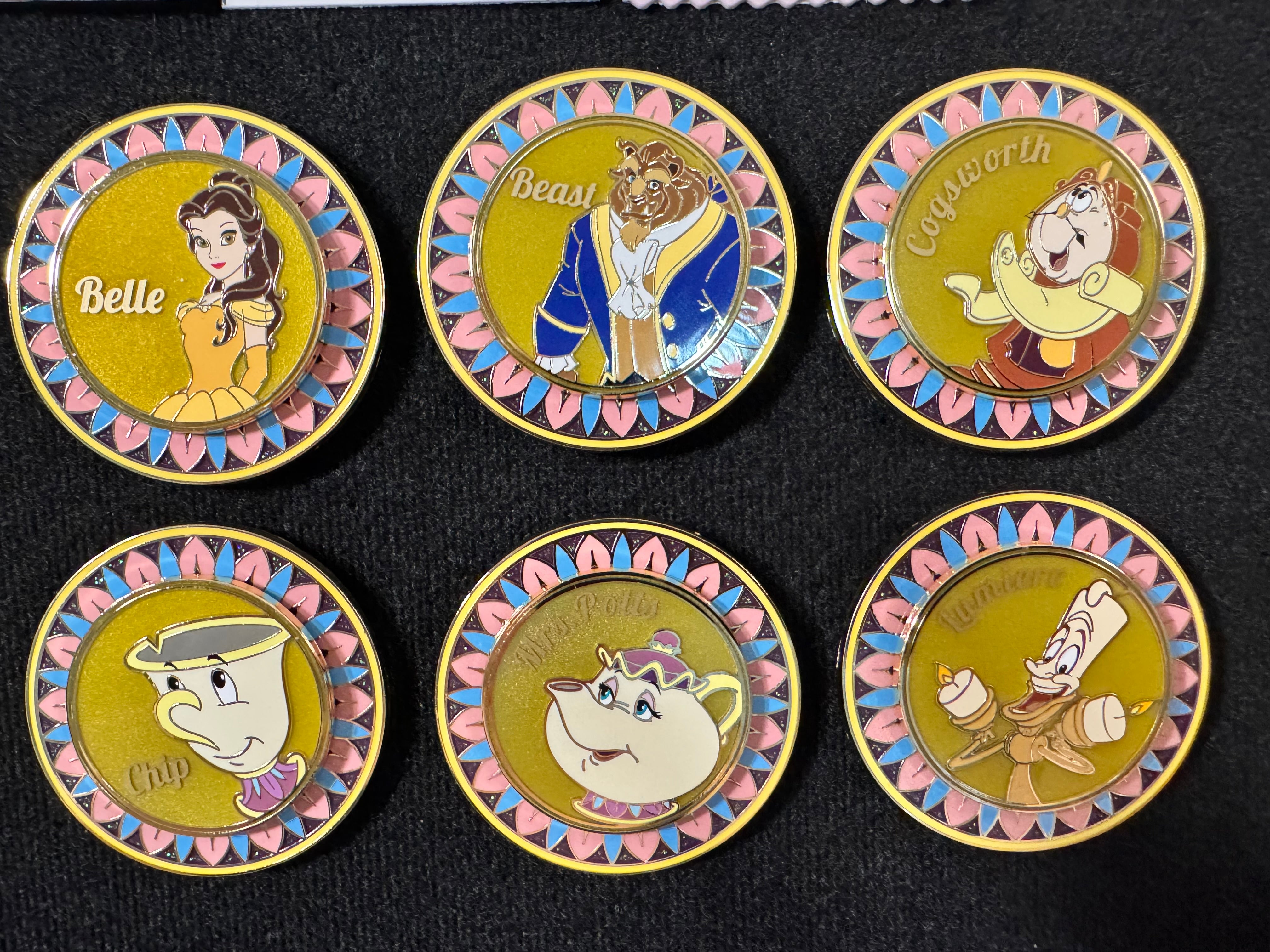 Beauty and the Beast Plate Spinner Full Set Boxlunch – So Peachy Pins
