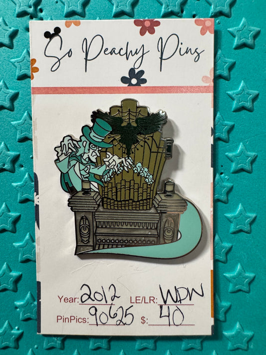 WDW Organ Ghost Organist Haunted Mansion Graveyard Grave Mystery Disney Pin 2012