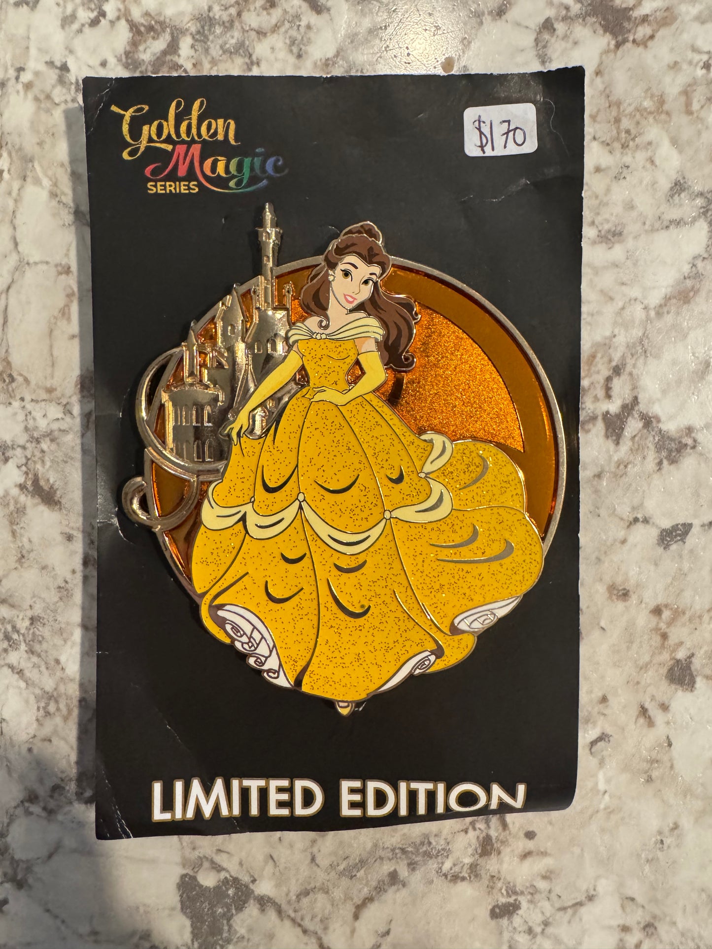 Acme HotArt Beauty & the Beast Belle Golden Magic Jumbo Pin