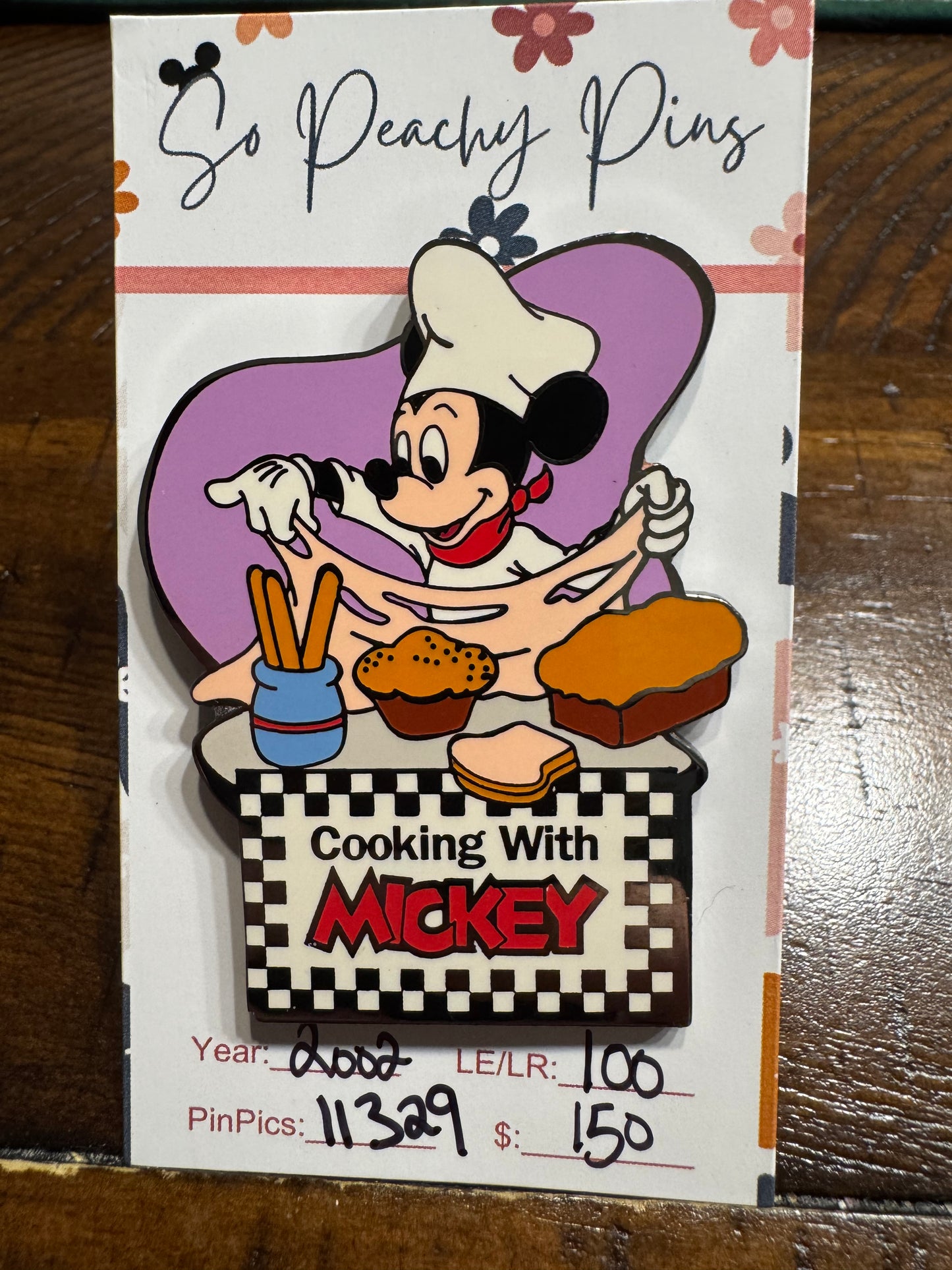 Cooking with Mickey Disney Auctions LE 100 Pins