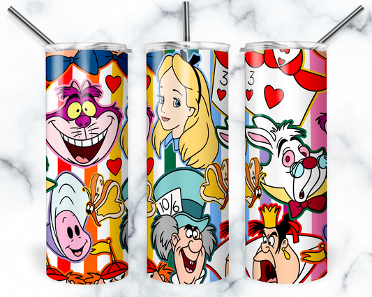 Alice Tumbler, Magical Tumbler, Wonderland Tumbler