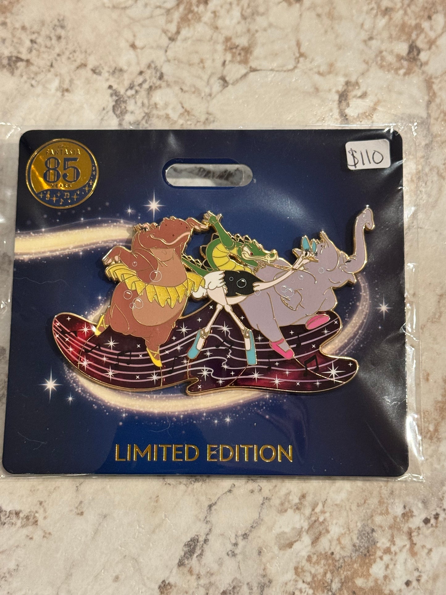 Disney WDI MOG Fantasia 85th Anniversary Dance of the Hours Hyacinth Pin LE 300
