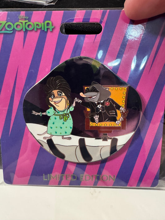 WDI MOG 2026 Zootopia 10th Anniversary Mr Big Frou Frou LE 300 Disney Pin