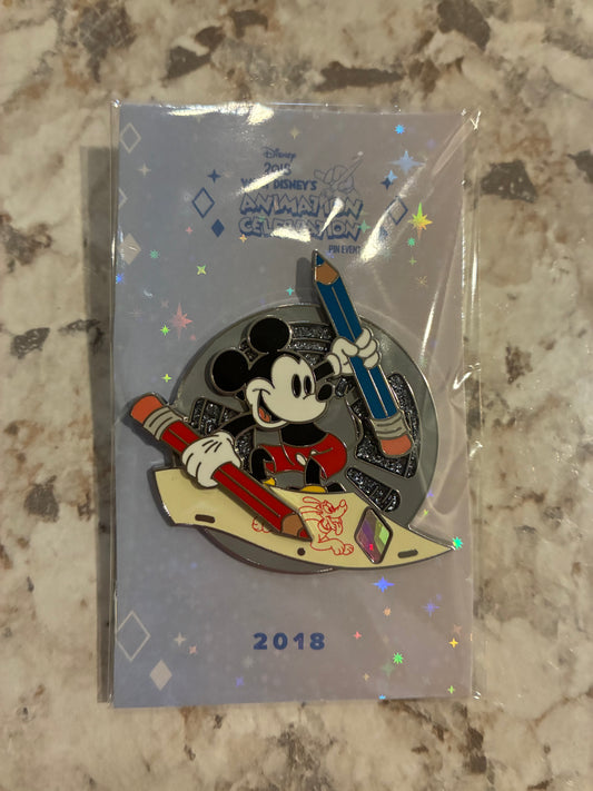 Disney Parks 2025 Celebrating 25 Years If We Were There Mickey Mouse Animation Celebration Disney Pin LE 300