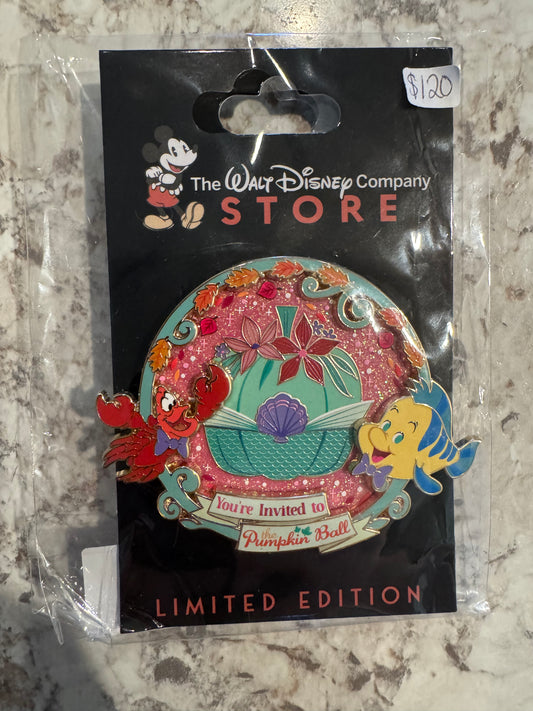 Little Mermaid You’re Invited to the Pumpkin Ball DEC Disney Pin