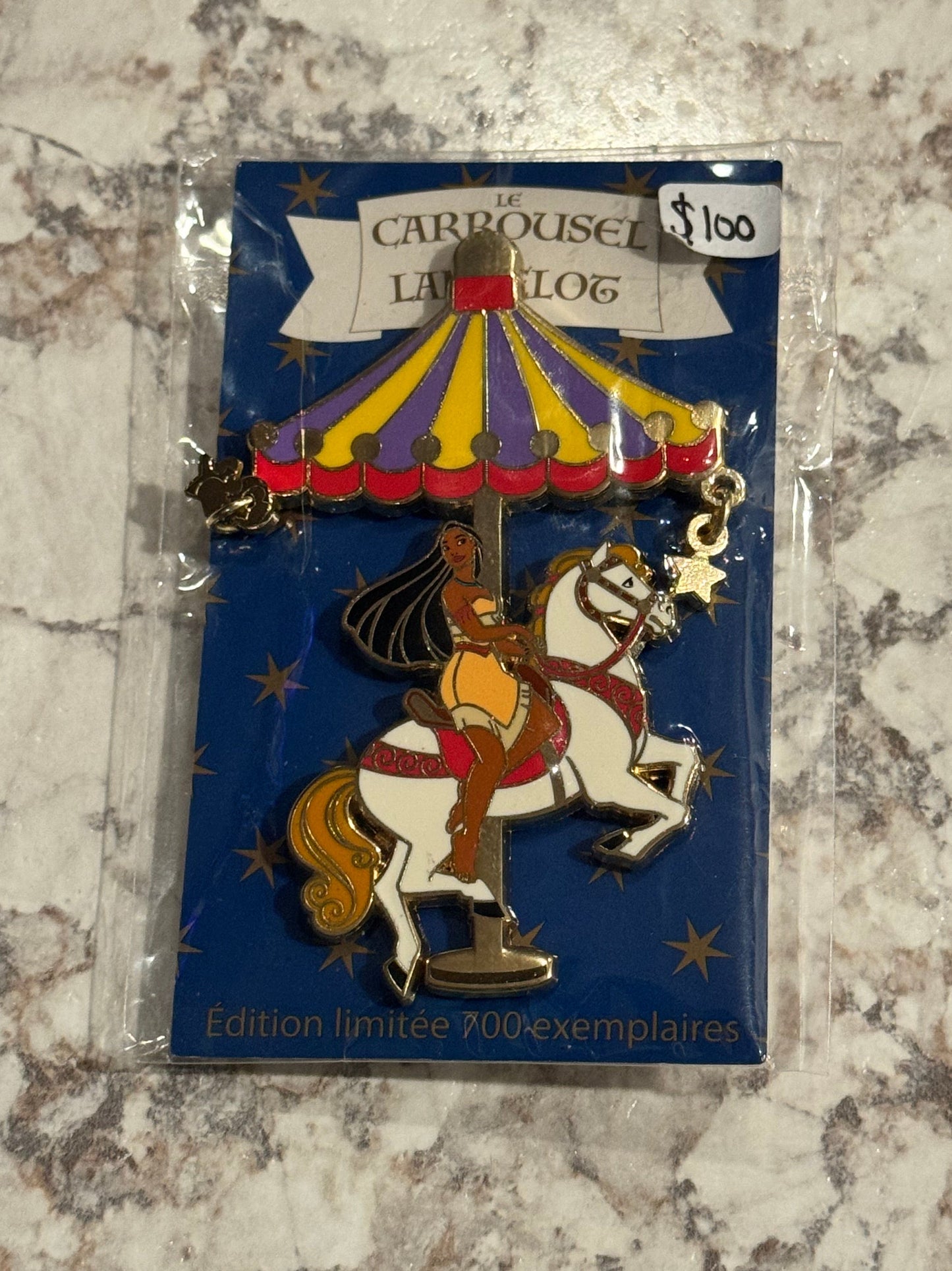 Pocahontas Princess Carousel LE 700 DLP Disney Pin