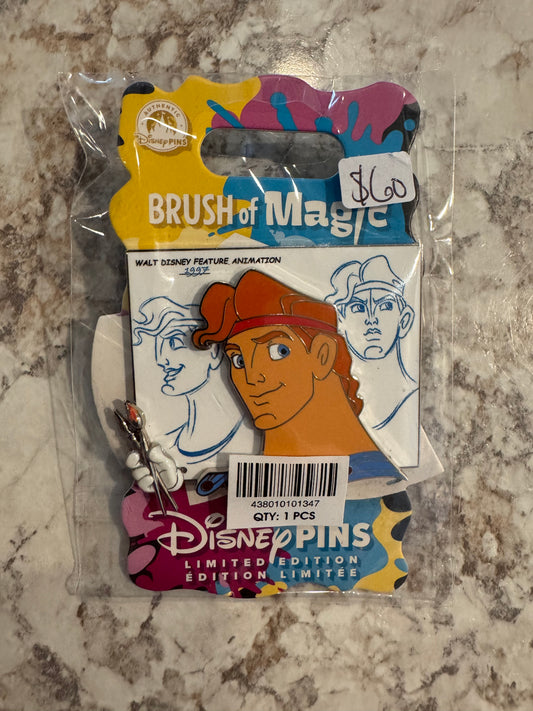 Brush of Magic Hercules Disney Pin