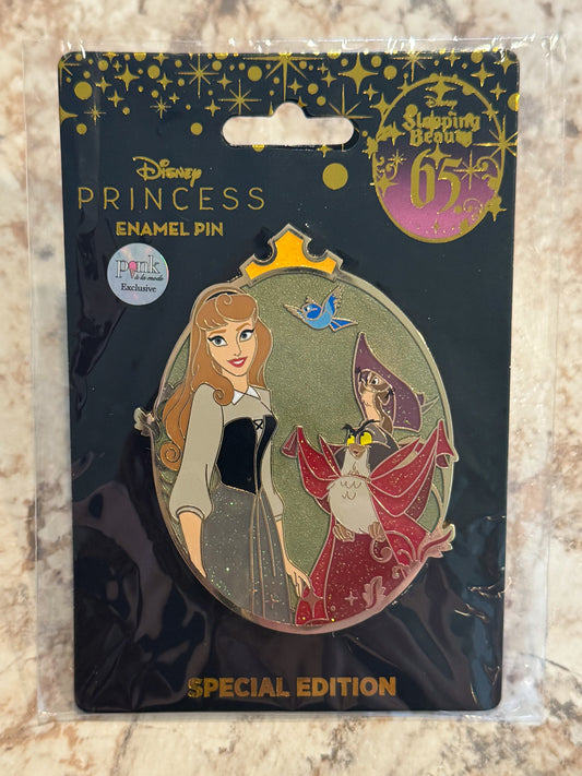 Briar Rose Sleeping Beauty 65th Anniversary Pink a La Mode PALM Disney Pin