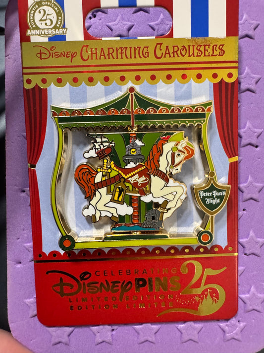 Charming Carousels Peter Pans Flight Disney Pin LE 2000