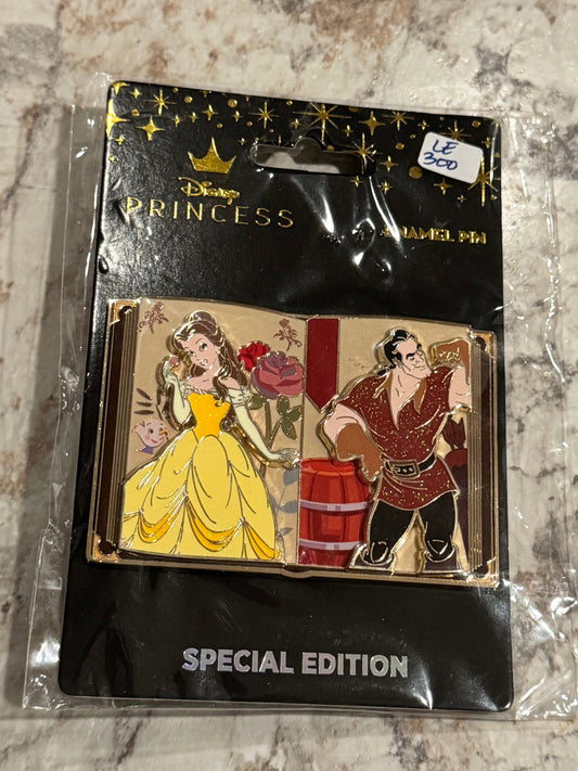 Beauty and the Beast Disney Story Book Series Pink à la mode PALM LE 300 Disney Pin