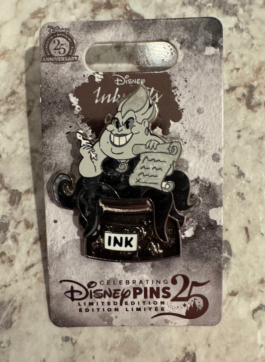 Ursula Inkwells of Evil Disney Park Pin LE