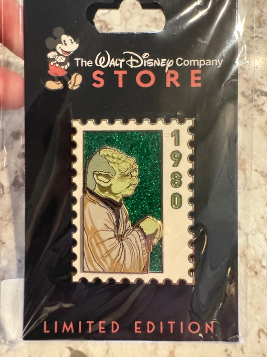 Disney DEC 2025 Commemorative Stamp Star Wars Yoda LE 250 Pin