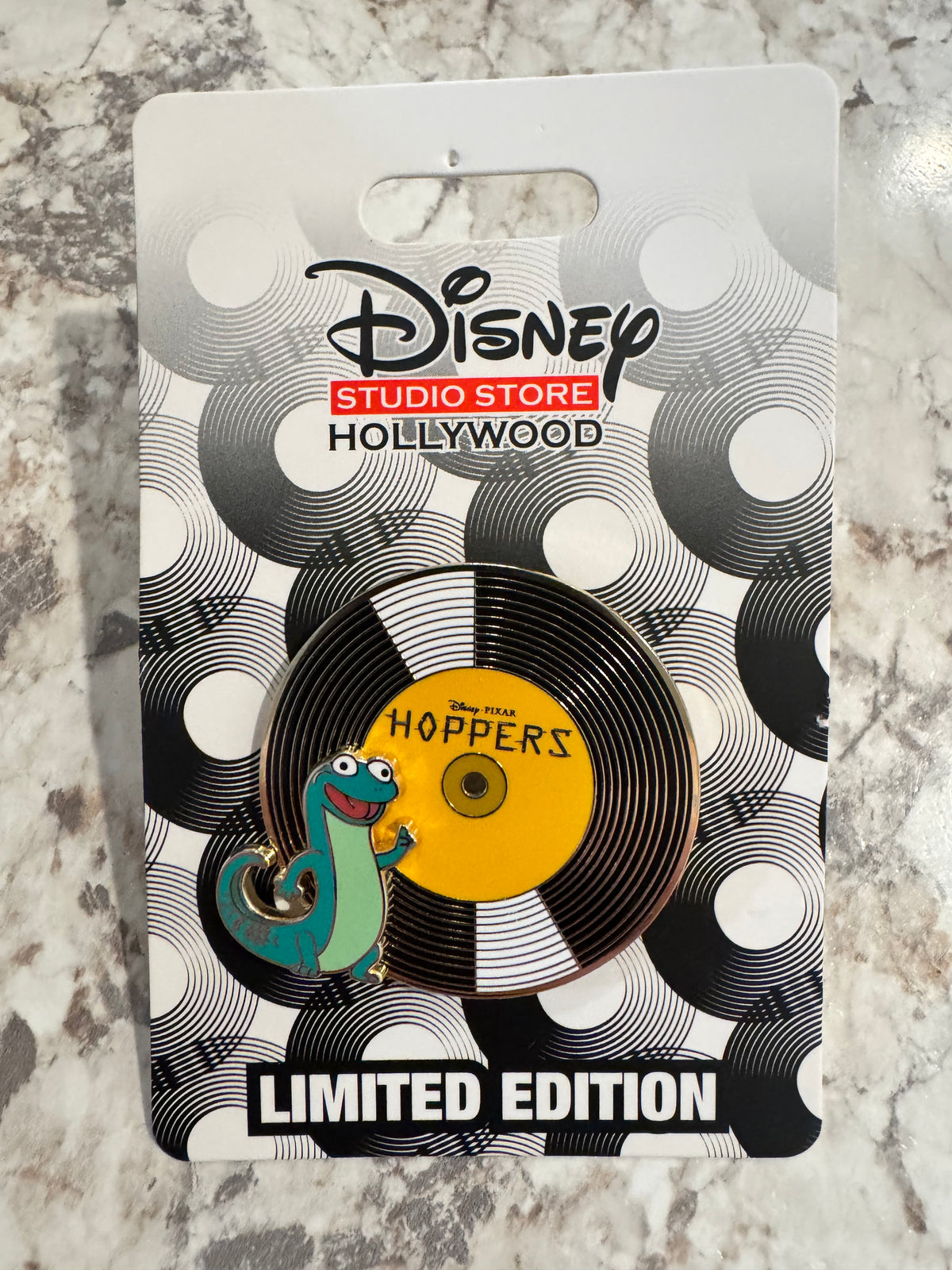 Disney D23 2026 DSSH Vinyl Record Series Hoppers Tom Lizard Pin LE 400