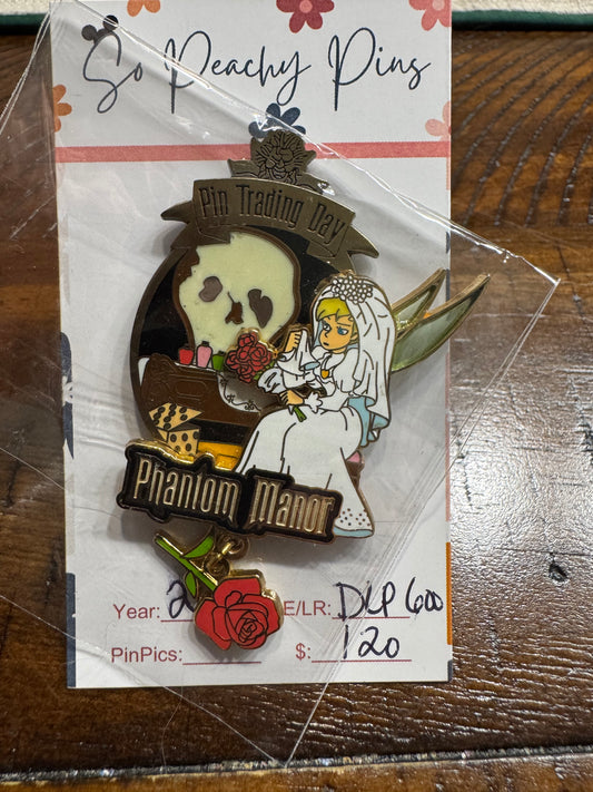 Tinker Bell Mirror Phantom Manor Pin Trading Day 2011 LE 600 Pin Disneyland Paris DLP
