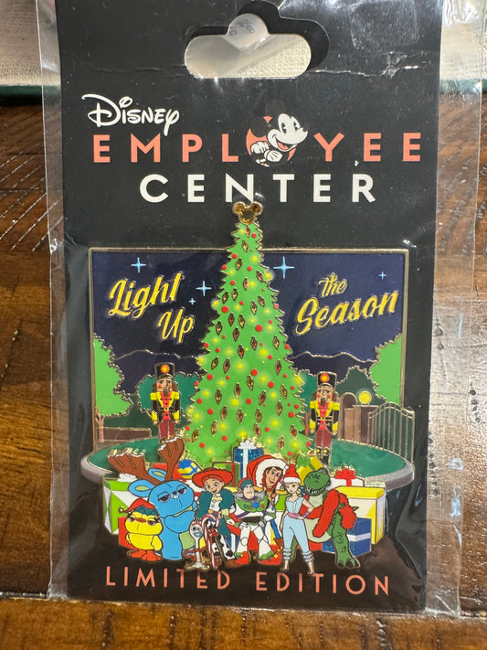 Toy Story Light Up the Season Series Disney Employee Center Pin