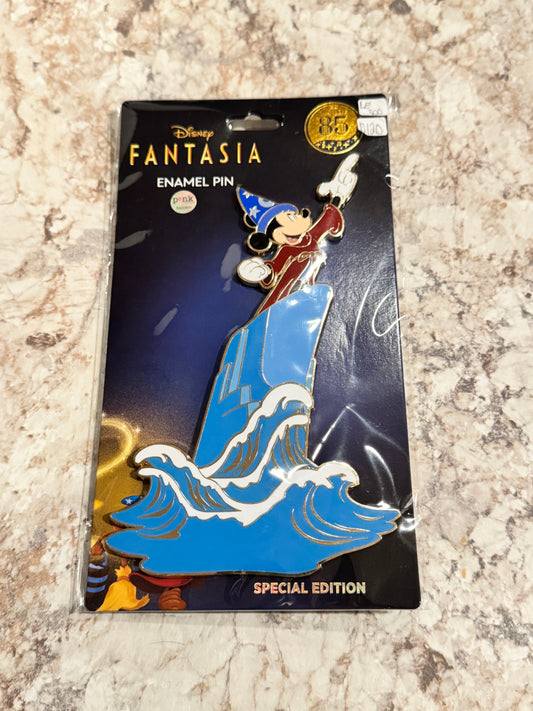 Fantasia Sorcerer Mickey LE 130 Jumbo Pink à la mode PALM Disney Pin