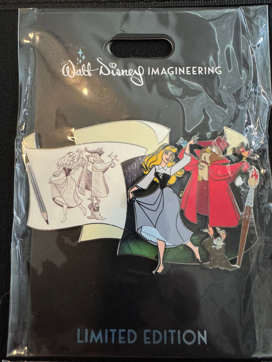 WDI MOG Off The Page Pin Disney Briar Sleeping Beauty Aurora Princess Ink LE300