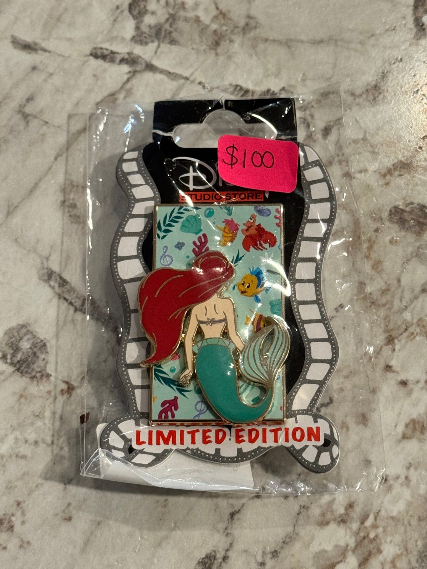 Princess Back Series The Little Mermaid Ariel LE 400 DSF DSSH Disney Pin