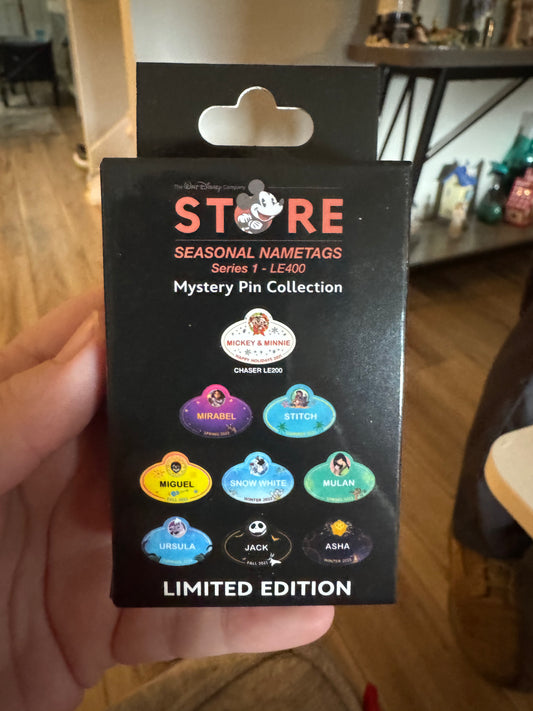 Cast Member Seasonal Name Tags Sealed Box