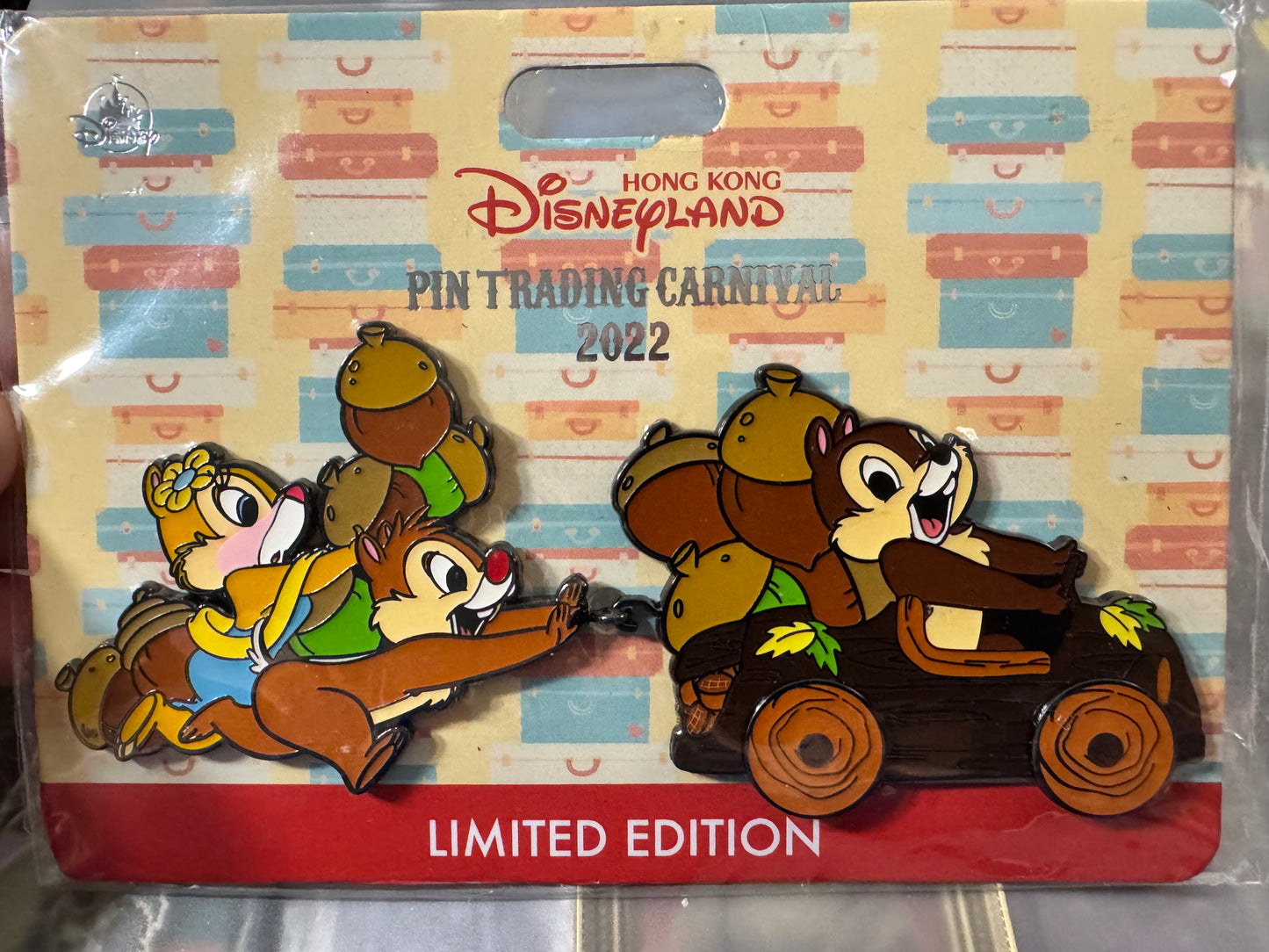 Chip and Dale Pin Trading Carnival Hong Kong LE 200 Disney Pin