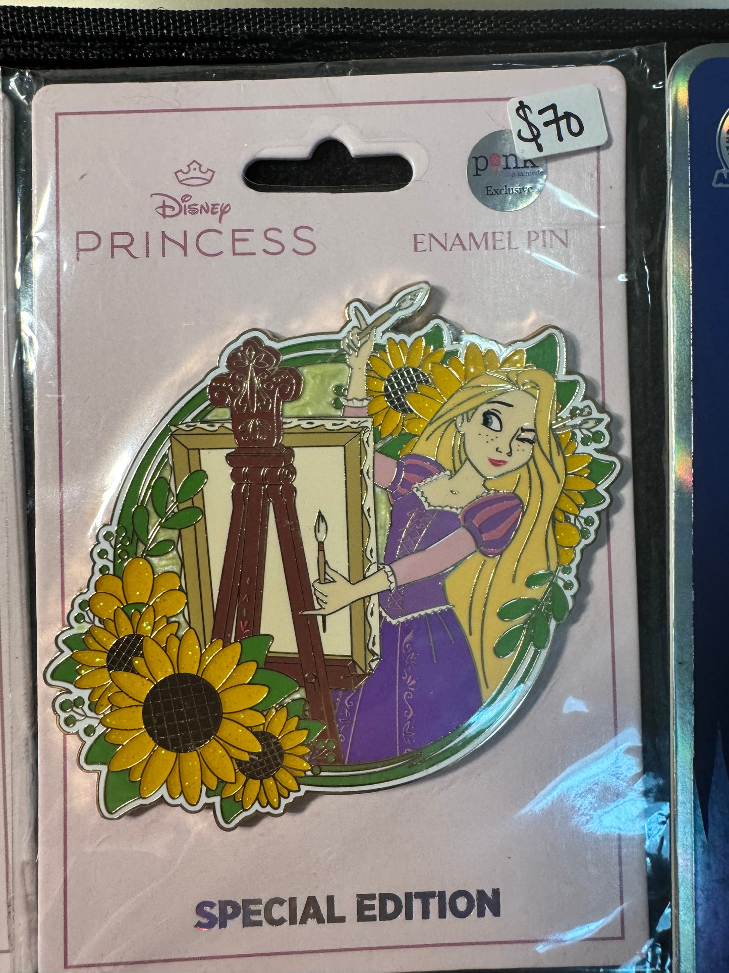 Disney PALM Rapunzel Tangled Sunflowers Painting LE 200 Disney Pin