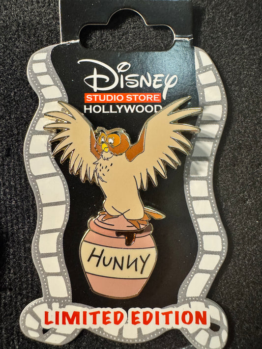 Disney DSSH D23 2024 Feathered Winnie the Pooh Owl with Hunny LE 500 Pin