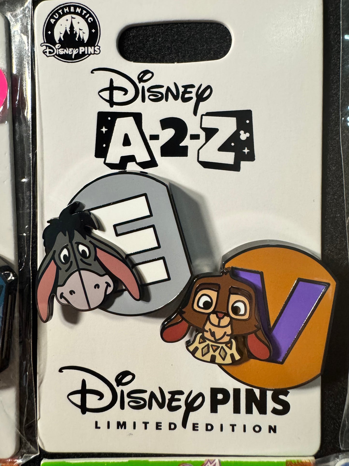 2026 Disney Parks Pin A-2-Z Countdown Series E Eeyore V Valentino LE 1250