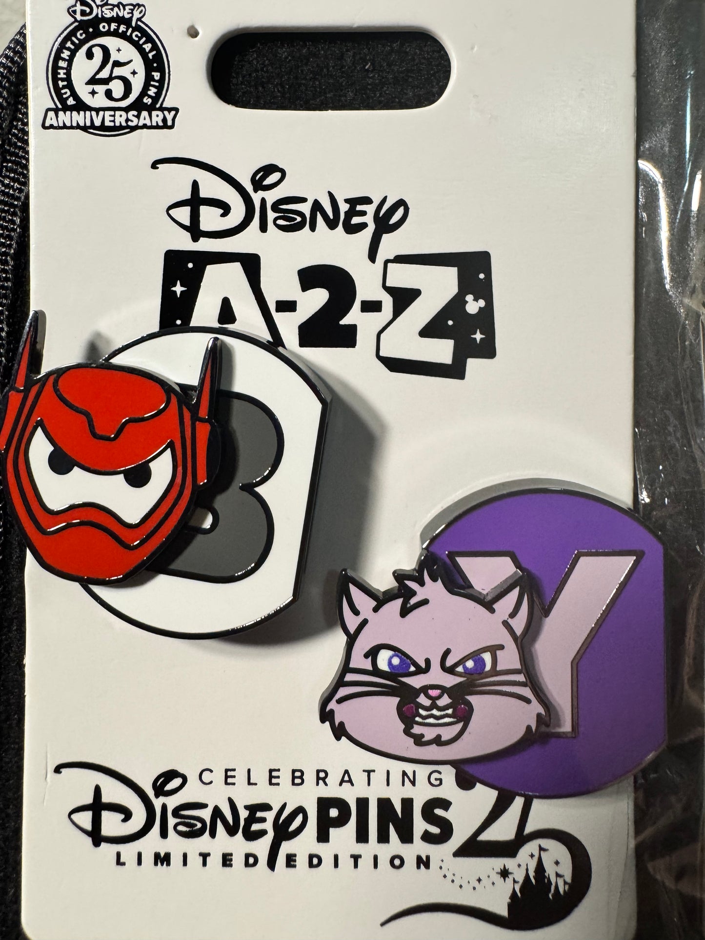 2025 Disney Parks Pin A-2-Z Series B Baymax Y Yzma LE 1250