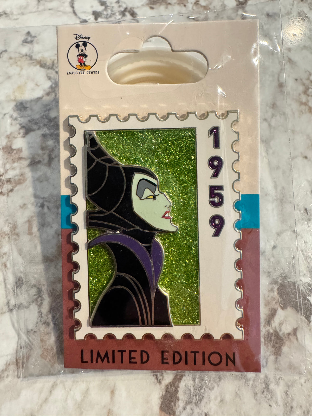 Disney DEC Stamp Maleficent Sleeping Beauty LE 250 Pin