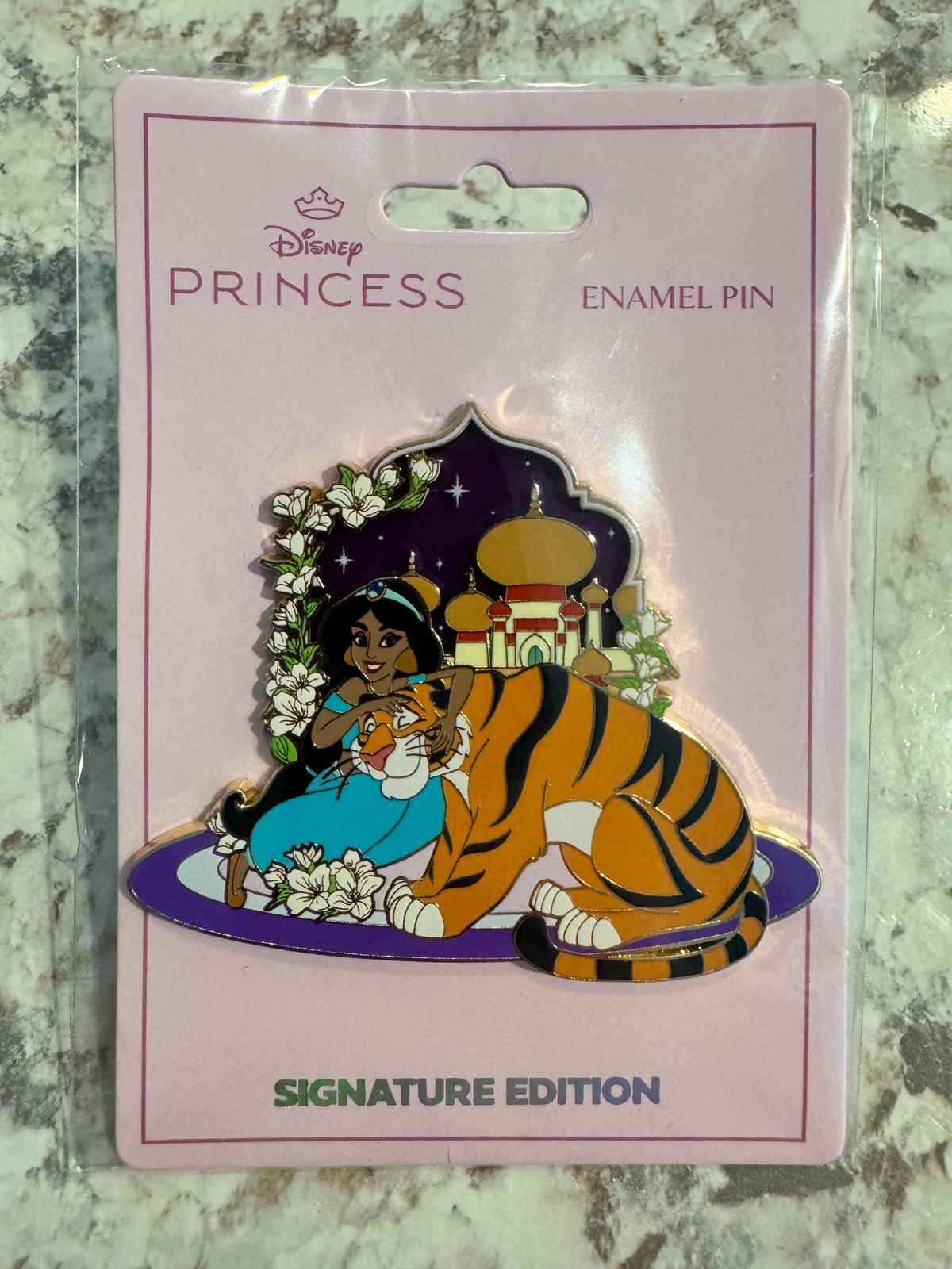 Disney PALM Jasmine Rajah Aladdin Pink a la Mode Princess of Agrabah Pin LE 1000