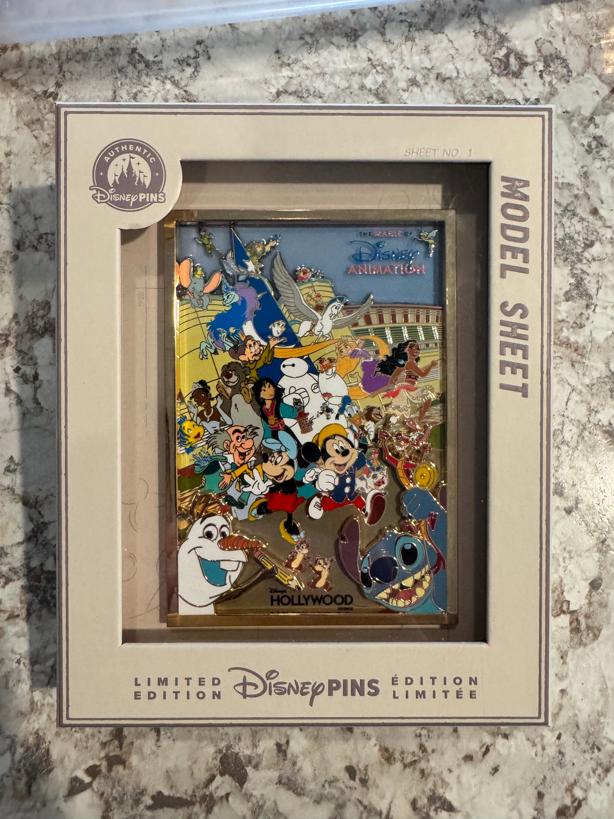 Disney Parks 2026 Magic Of Disney Animation Hollywood Studios Jumbo Pin LE 2000
