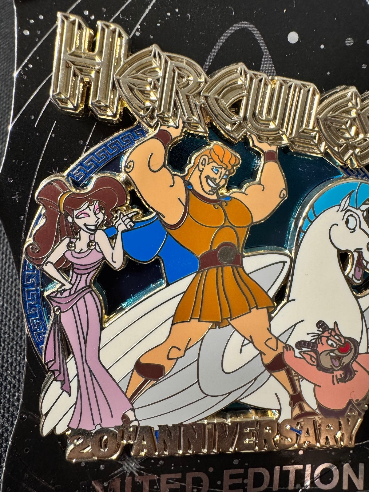 Disney Pin WDI MOG Hercules 20th Anniversary LE 250, Pegasus Megara Phil