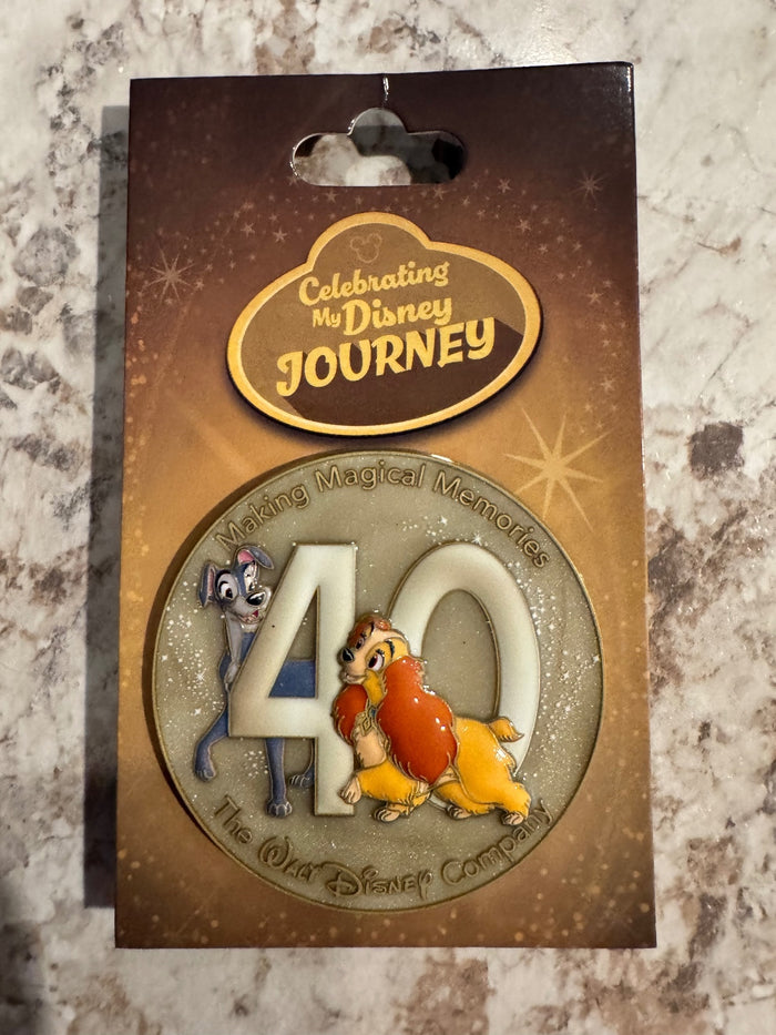 DEC Celebrating My Disney Journey Lady and the Tramp Pin Magical Memories 25